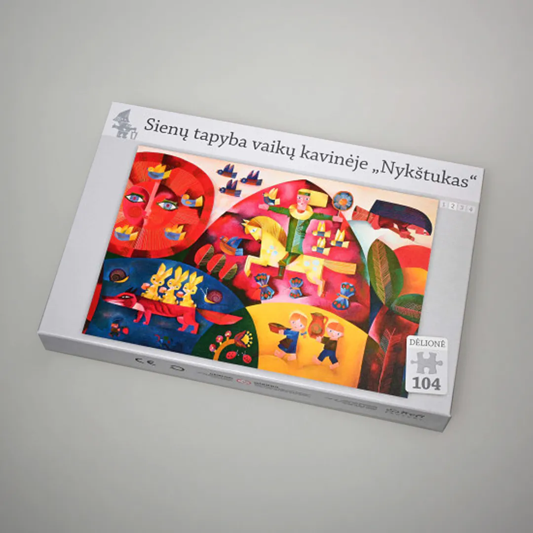 Dėlionė | Sienų tapyba vaikų kavinėje "Nykštukas" 2