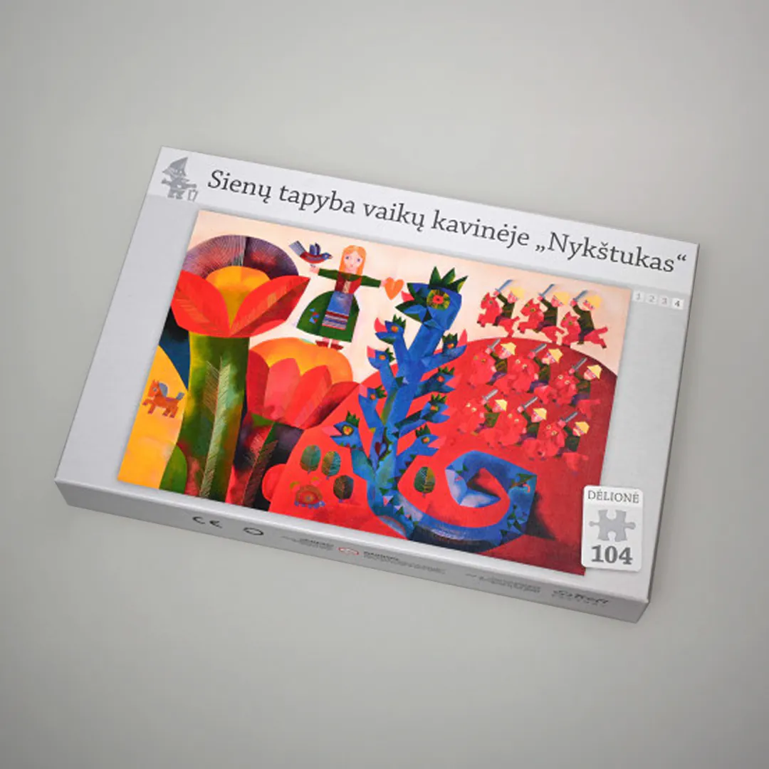 Dėlionė | Sienų tapyba vaikų kavinėje "Nykštukas" 4